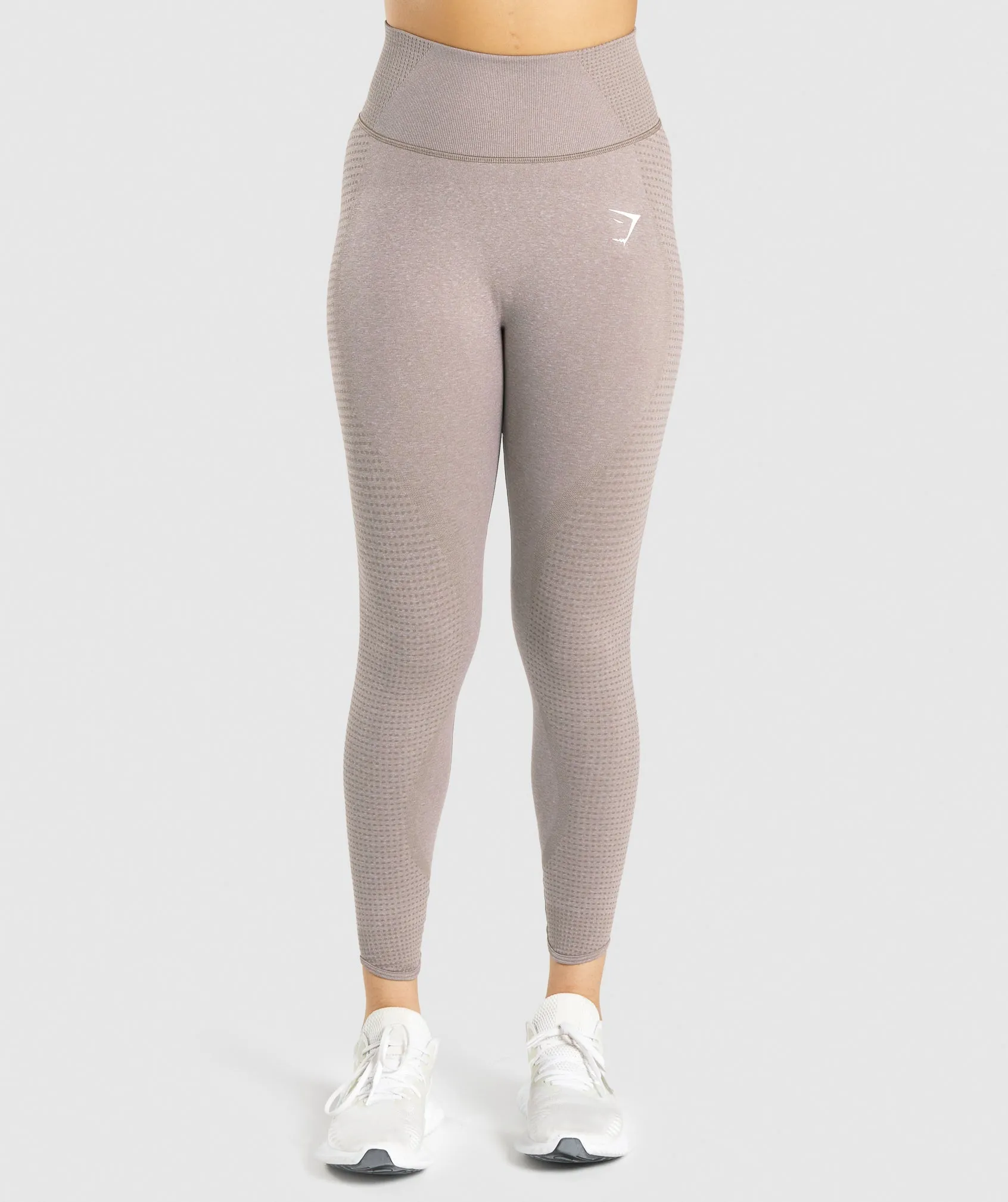 Gymshark Vital Rise Seamless Leggings - Taupe Marl