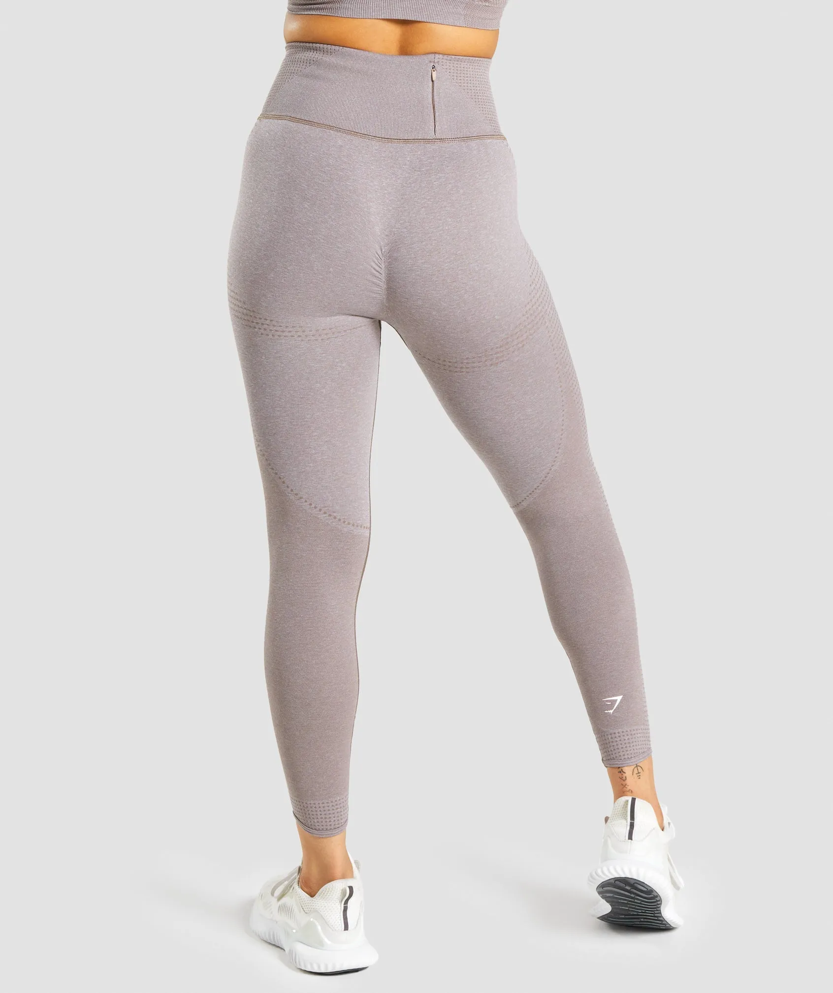 Gymshark Vital Rise Seamless Leggings - Taupe Marl