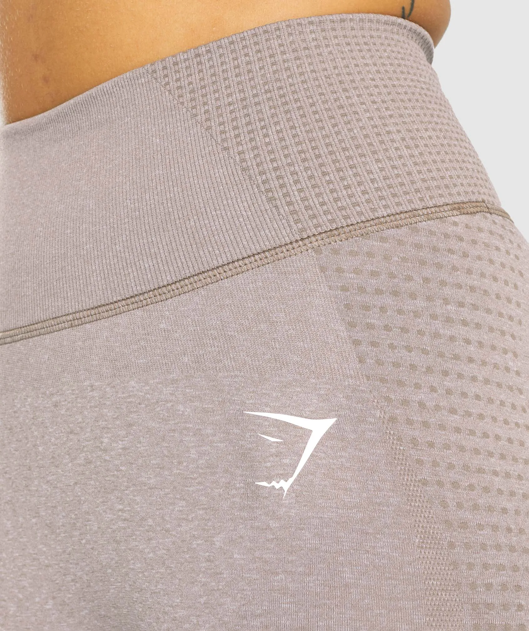 Gymshark Vital Rise Seamless Leggings - Taupe Marl