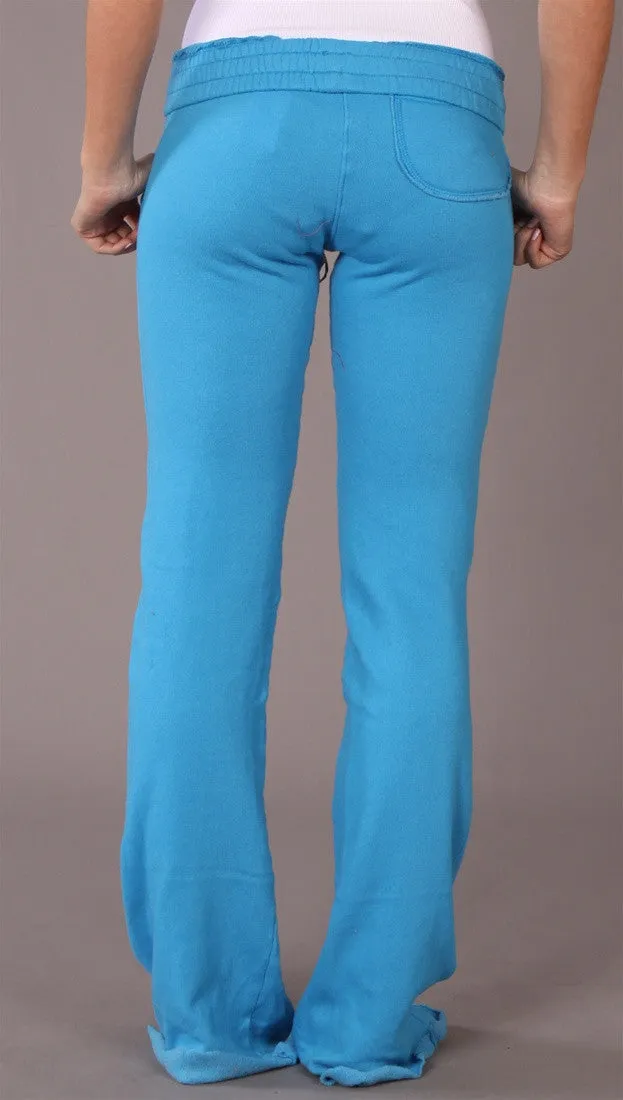 Gypsy 05 Riley Foldover Sweatpants Turquoise