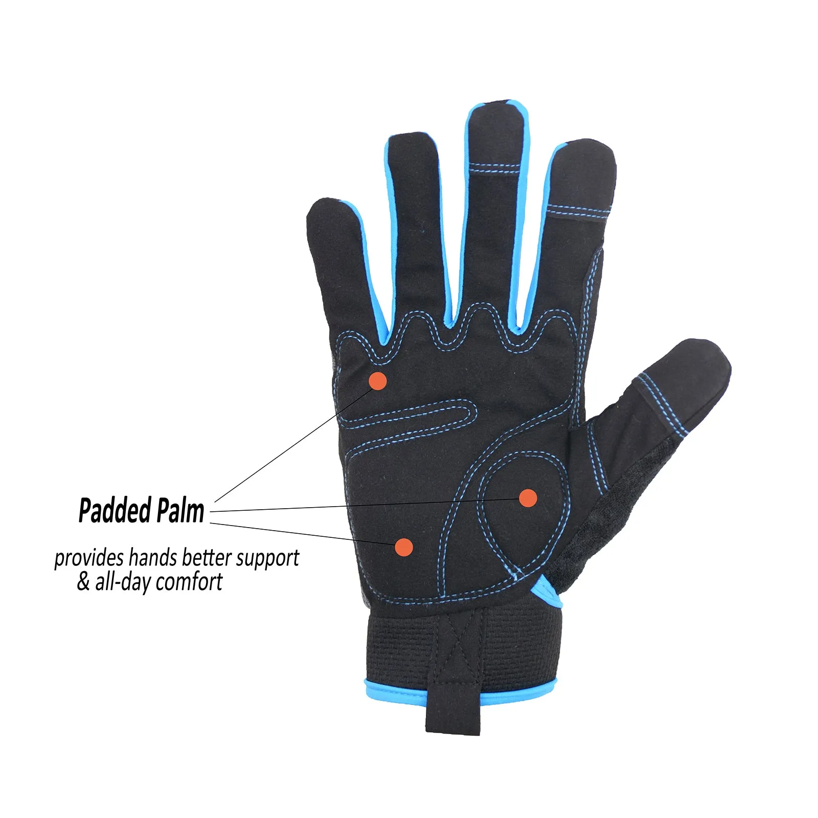 Handlandy Wholesale Men Women Mechanic Working Gloves Touch Screen 6035 (36/72/120 Pairs)