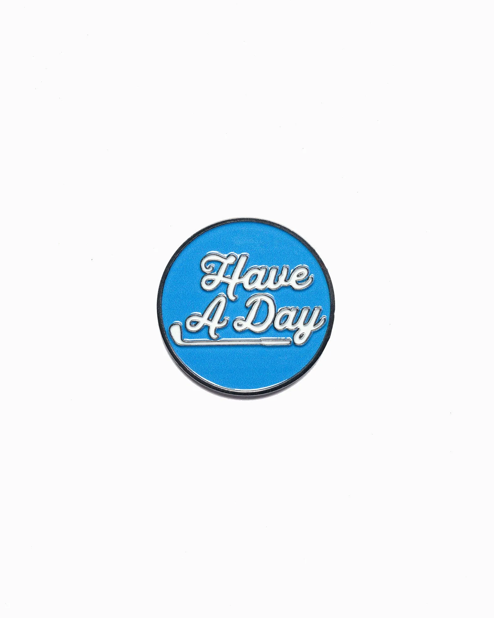 Have a Day Sky Blue & White Ball Marker