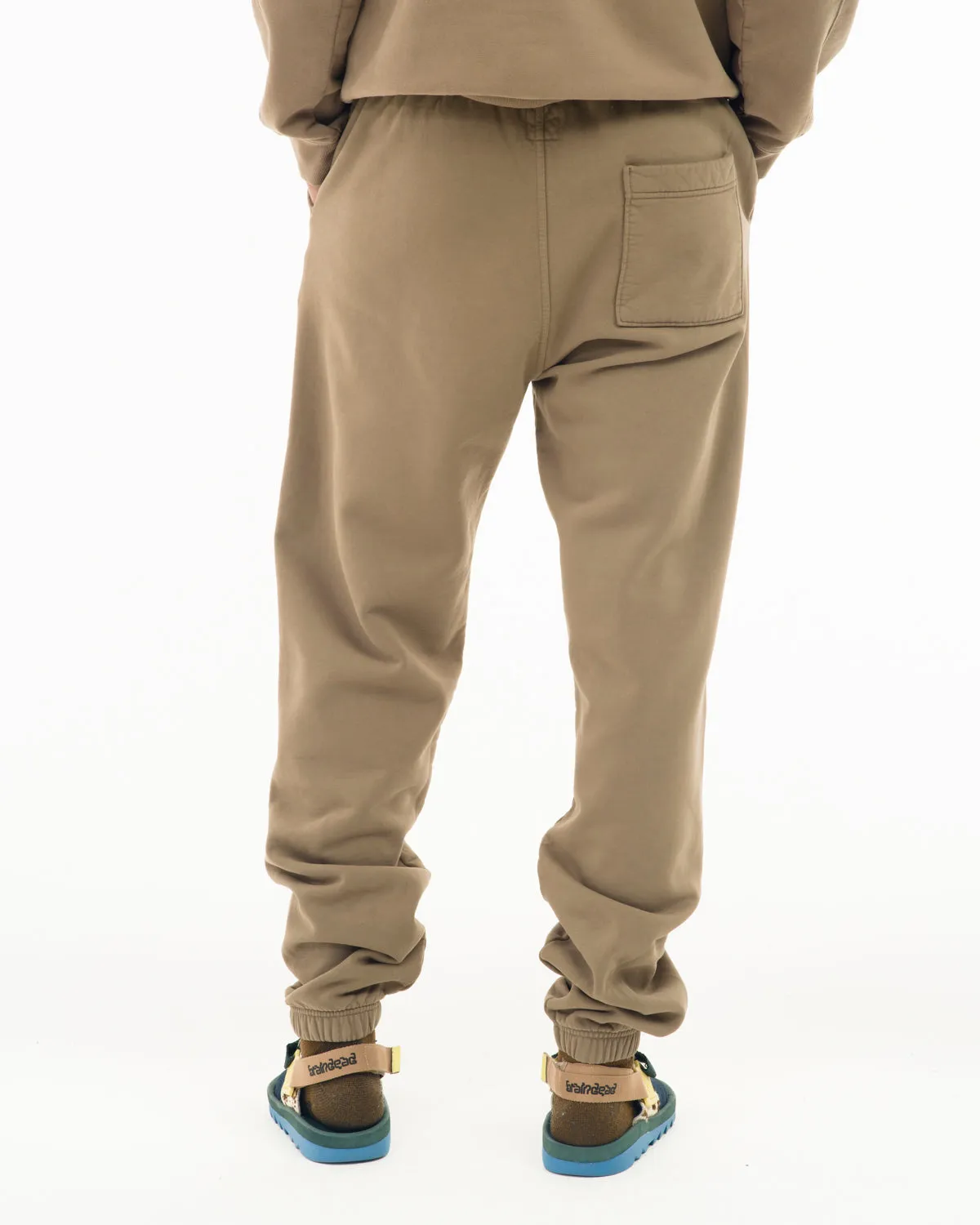 Heavyweight Embroidered Sweatpants - Beige