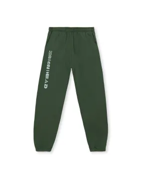 Heavyweight Embroidered Sweatpants - Green