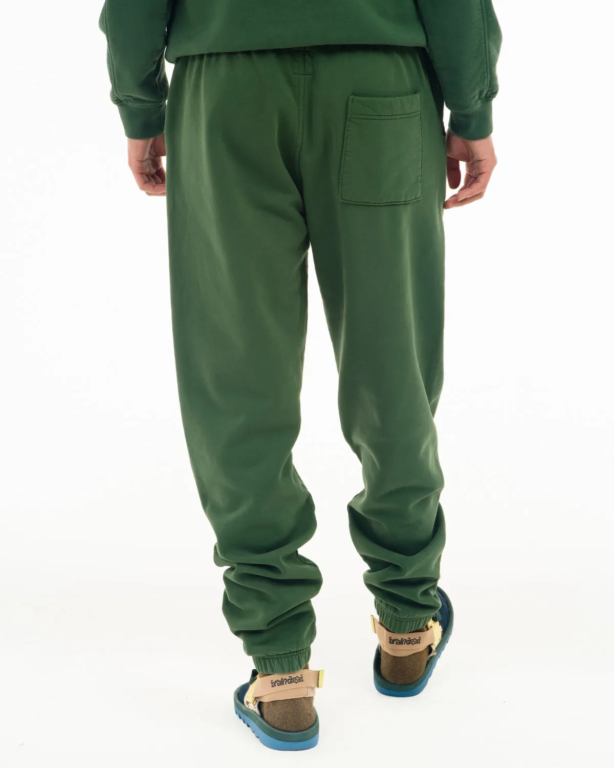 Heavyweight Embroidered Sweatpants - Green