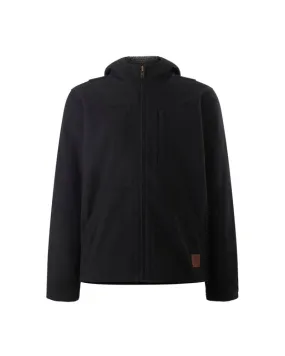 Heritage Canvas Hood Jacket - Black