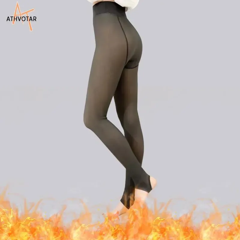 High Waist Elastic Tights Thermal Leggings