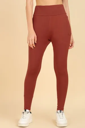 High Waist Rust Mom Legging