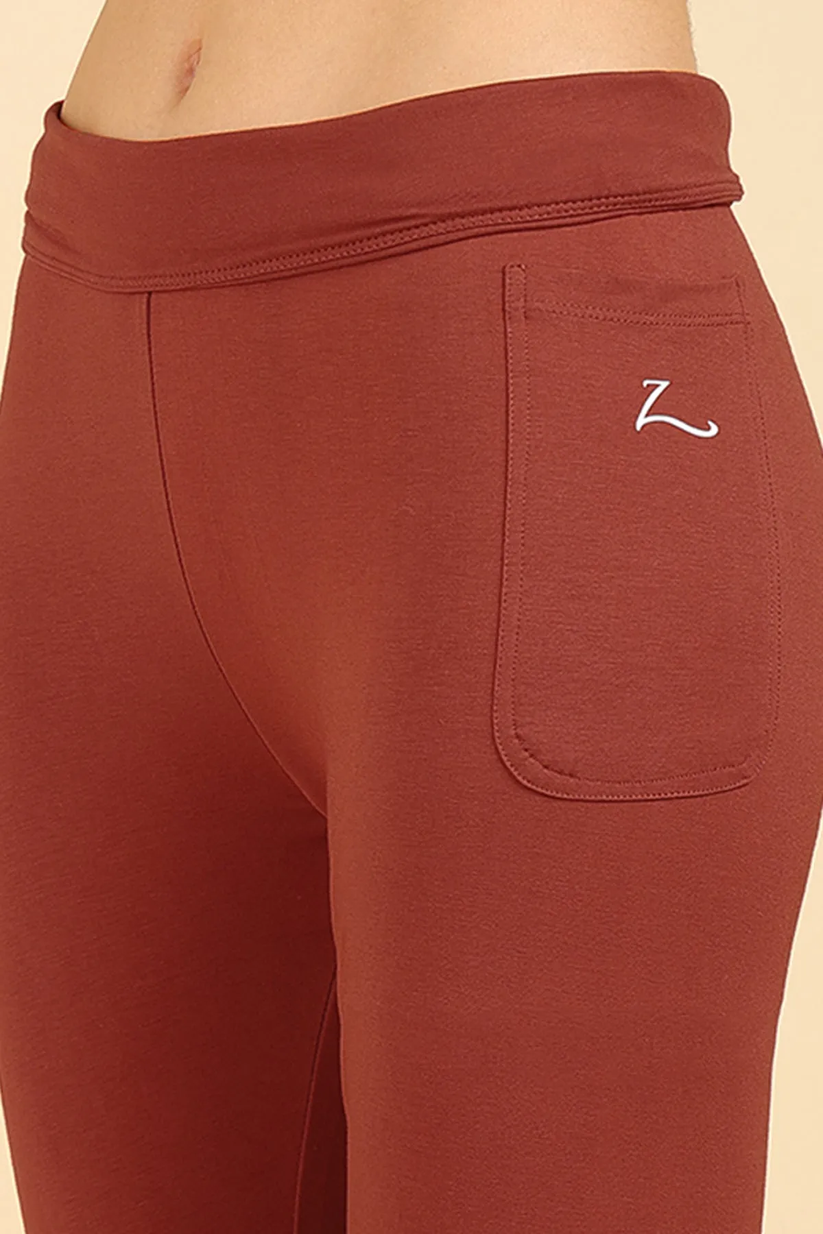 High Waist Rust Mom Legging