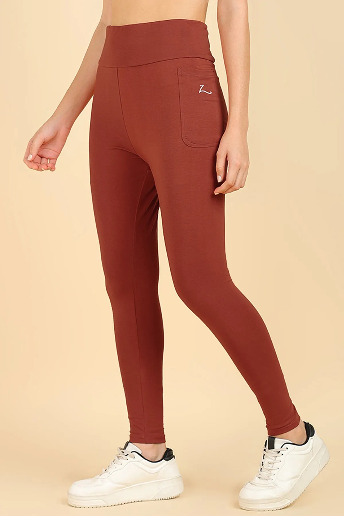 High Waist Rust Mom Legging