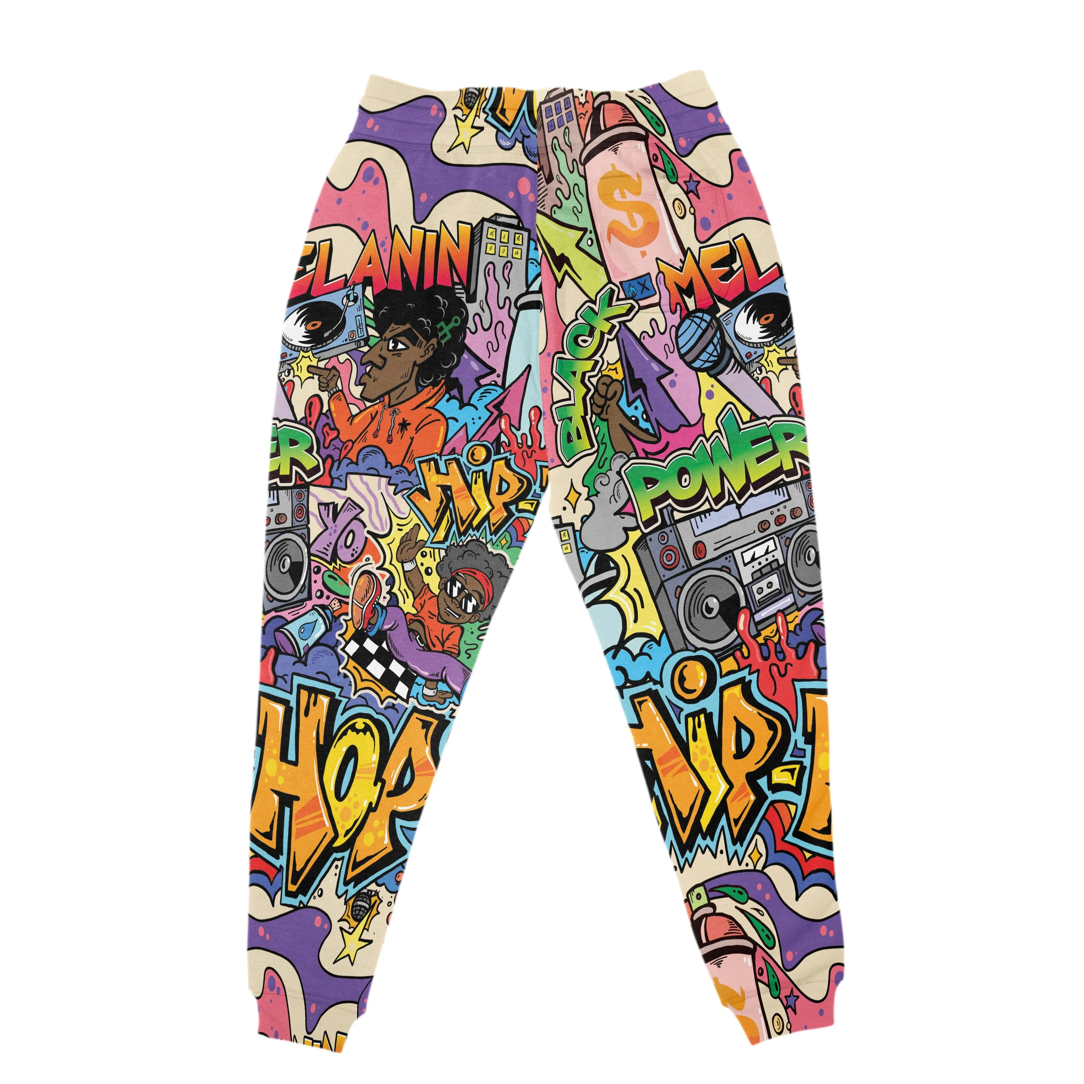 Hip Hop Graffiti Art All-over Hoodie and Joggers Set