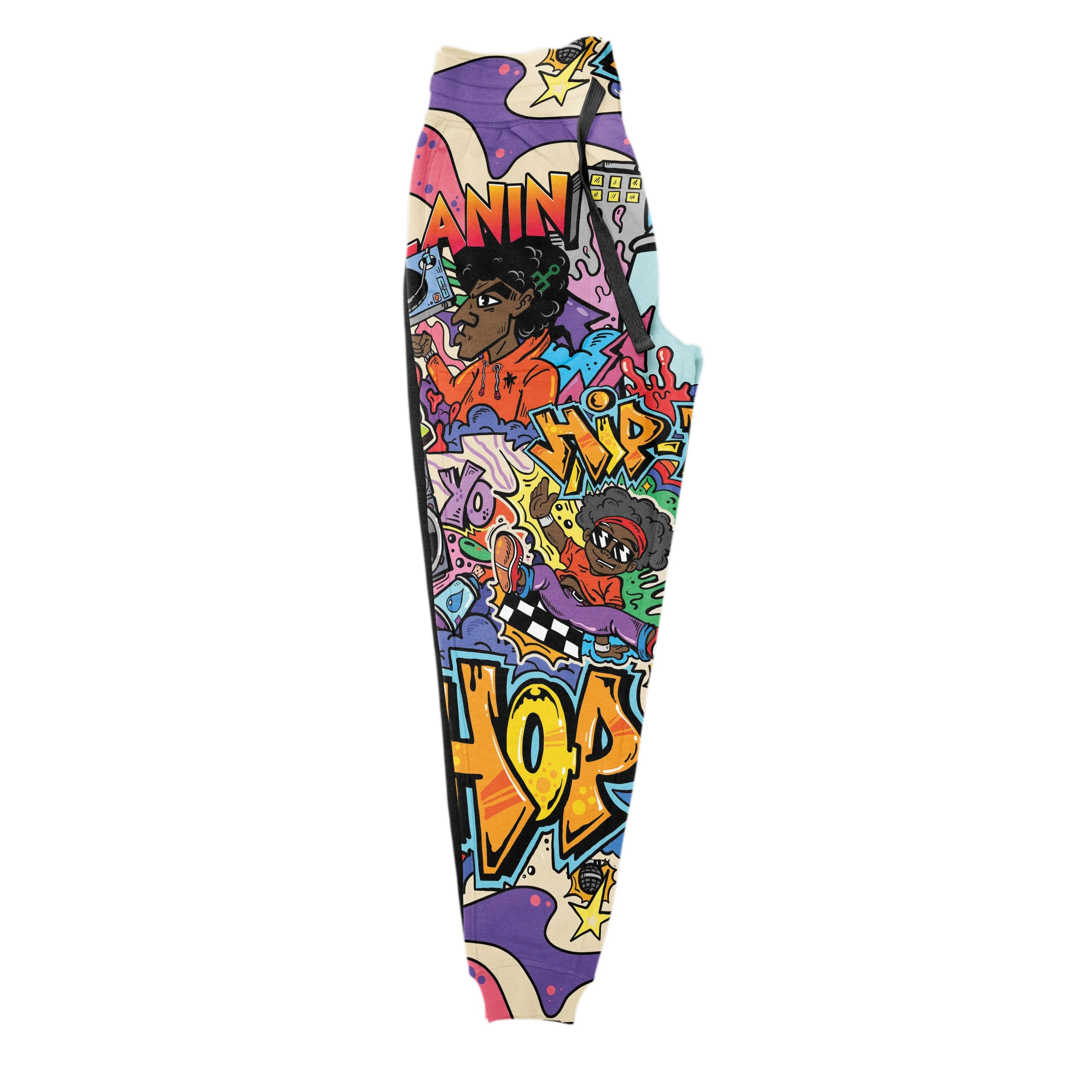 Hip Hop Graffiti Art All-over Hoodie and Joggers Set