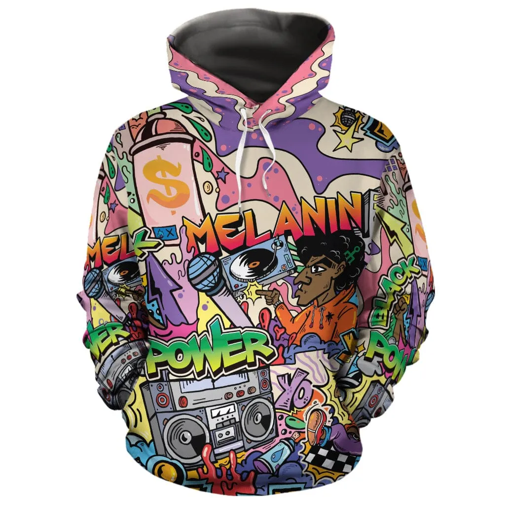 Hip Hop Graffiti Art All-over Hoodie and Joggers Set