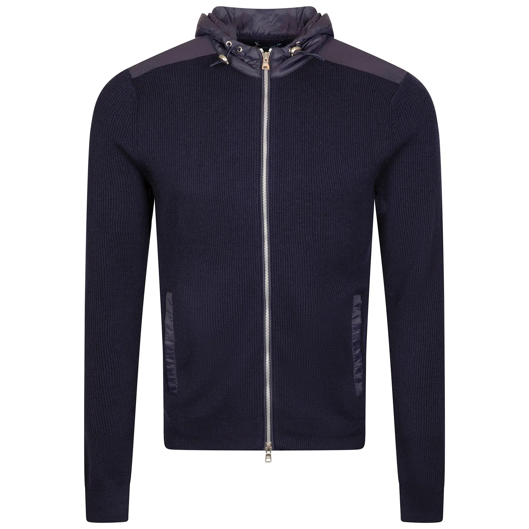 Holdridge Hybrid Full-Zip Hooded Sweater Navy - AW24