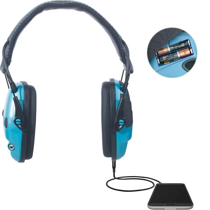 Honeywell Howard Leight R-02521SIOC Impact Sport Electronic Shooting Earmuff, Teal, One Size, 1 Each