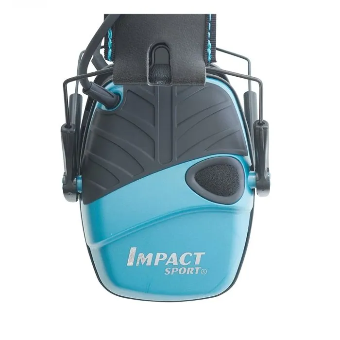 Honeywell Howard Leight R-02521SIOC Impact Sport Electronic Shooting Earmuff, Teal, One Size, 1 Each