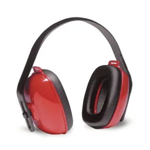 Honeywell QM24Plus Multiple-Position Earmuff, Red, One Size, 1 Each