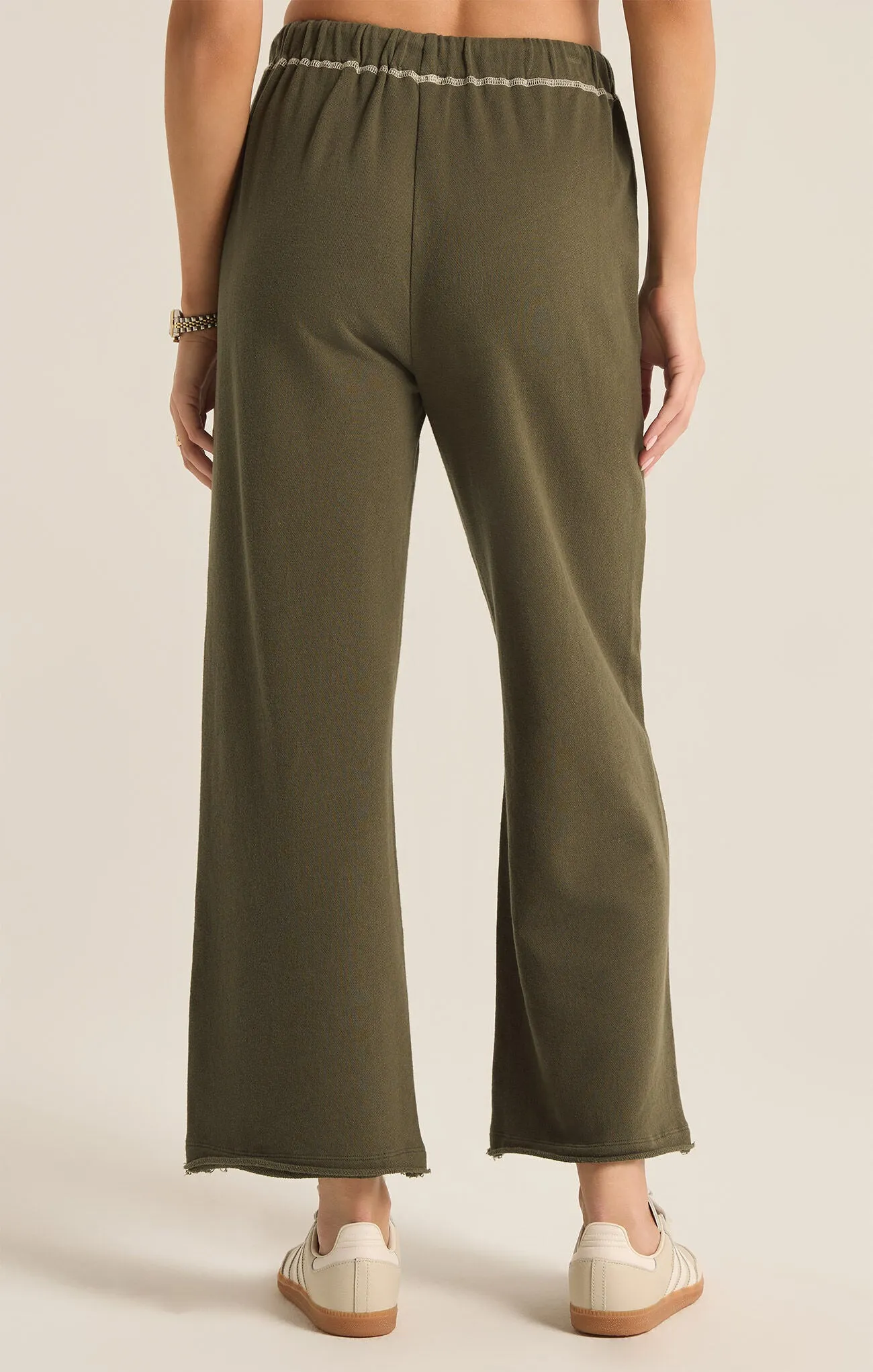 Huntington French Terry Pant - Grape Leaf