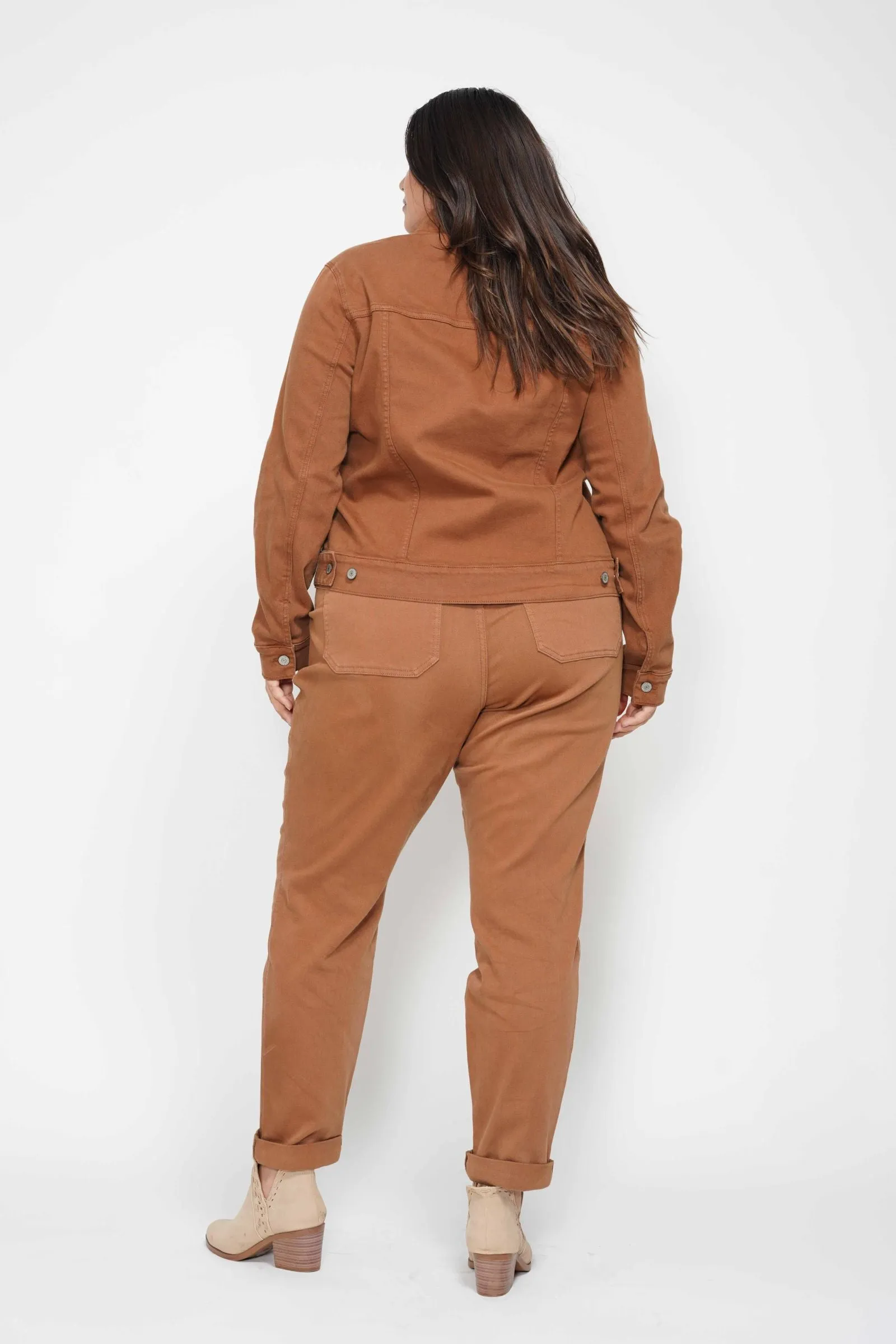 Judy Blue Garment Dyed Camel Jacket 7875