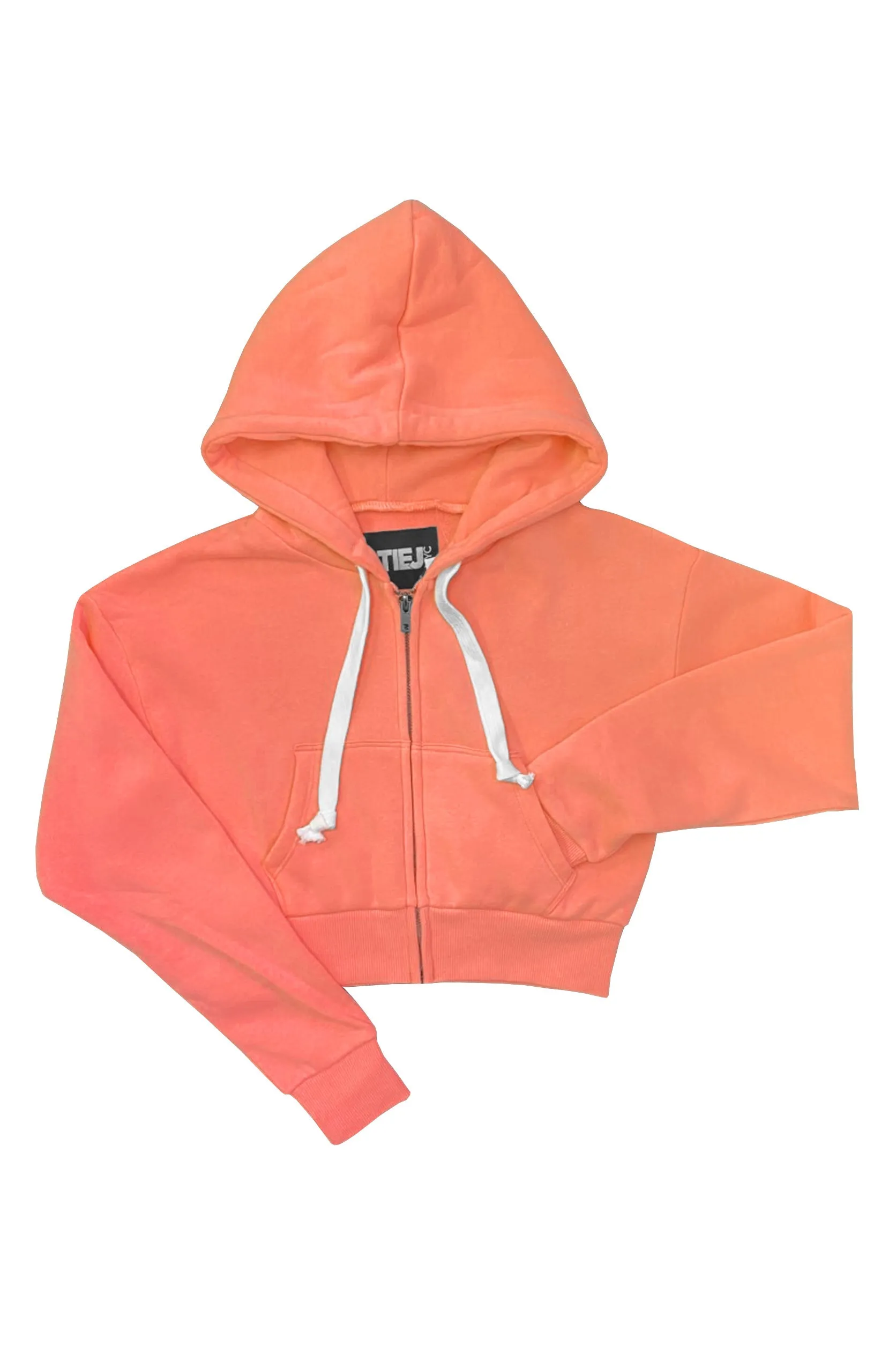 JUNIOR DYLAN ZIP CROP HOODIE - FINAL SALE