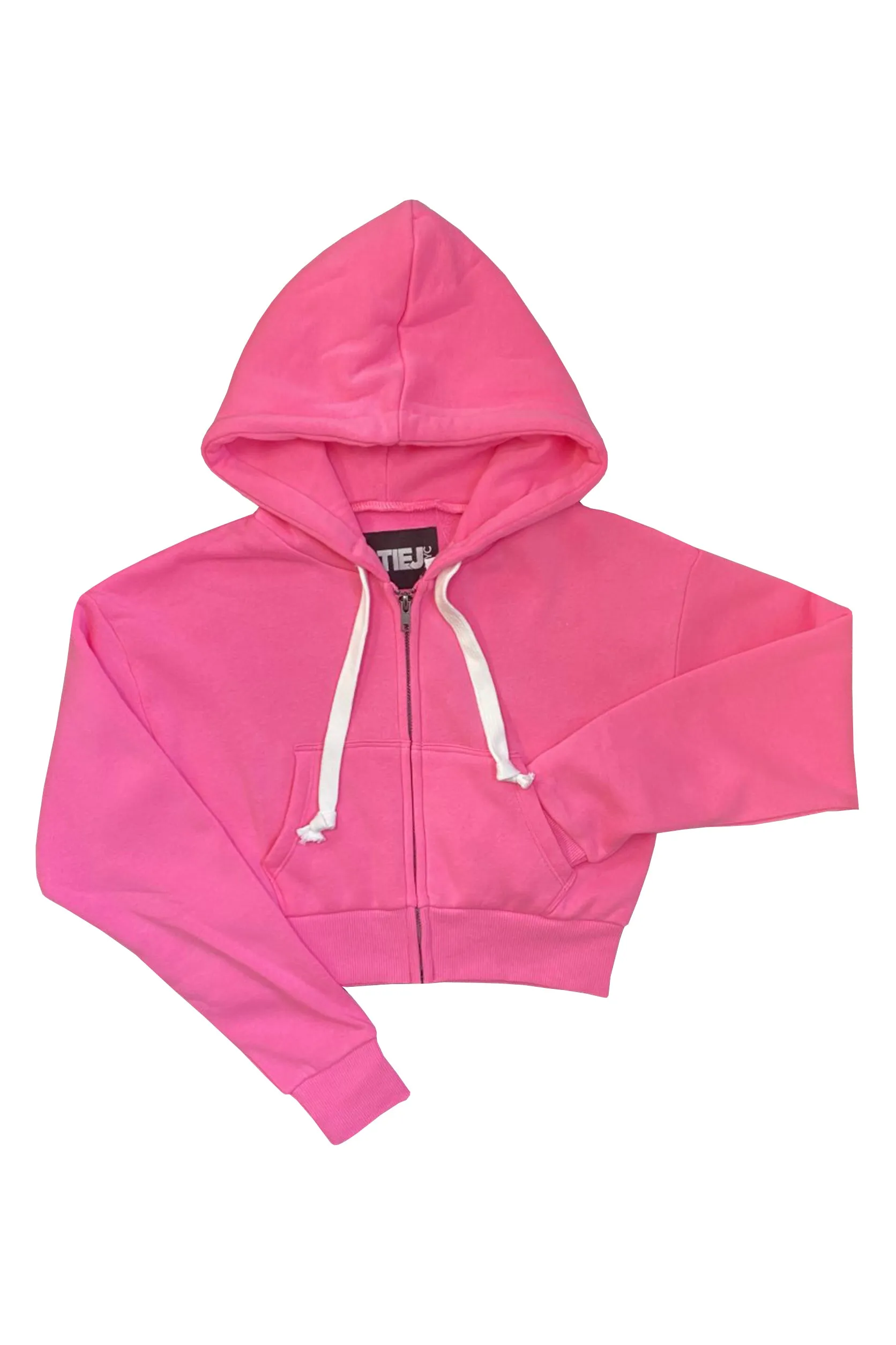 JUNIOR DYLAN ZIP CROP HOODIE- FINAL SALE