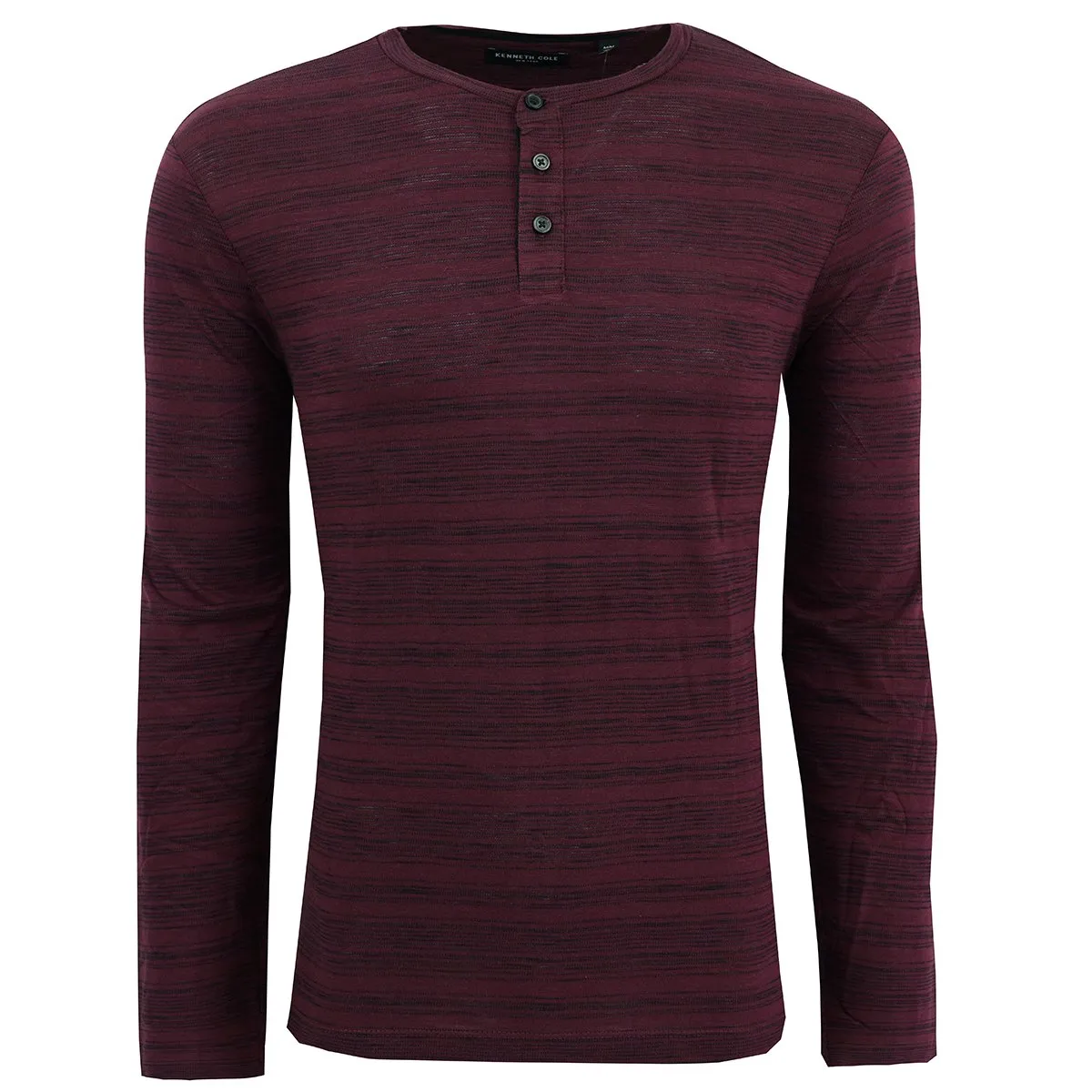 Kenneth Cole New York Men's Stripe Henley L/S Shirt