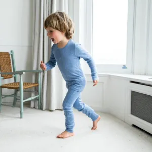 Kids Long Johns - 100% Organic Cotton (BLUE AND PINK)