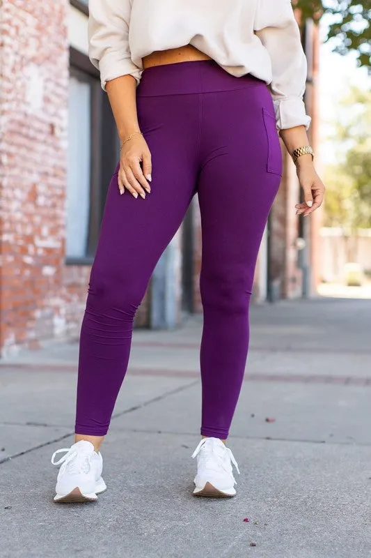 Kinsley Full Length Purple Leggings