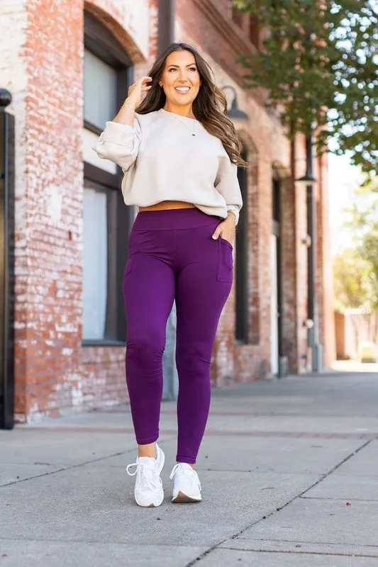 Kinsley Full Length Purple Leggings