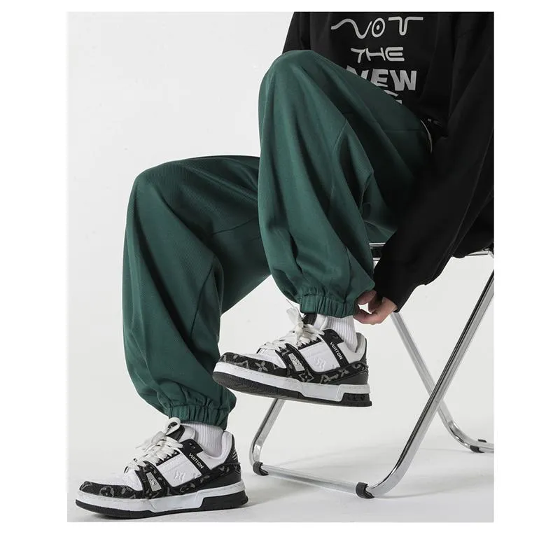 Knitted Casual Tapered Sports Loose Fit Sweatpant