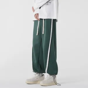 Knitted Sports Drawstring Tapered Sweatpant