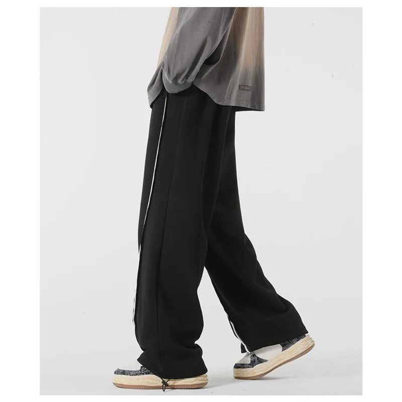 Knitted Sports Drawstring Tapered Sweatpant
