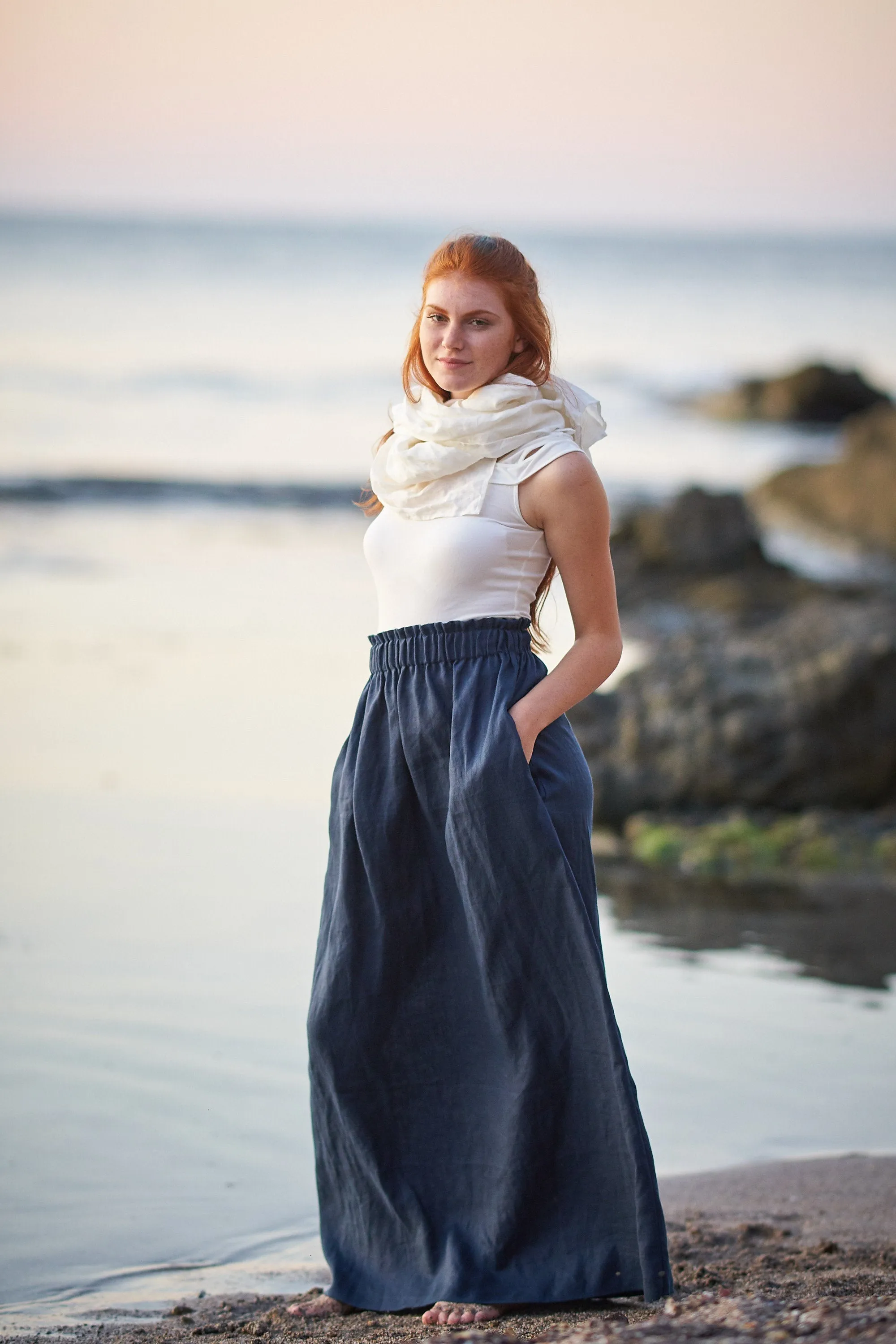 Linen Maxi Skirt