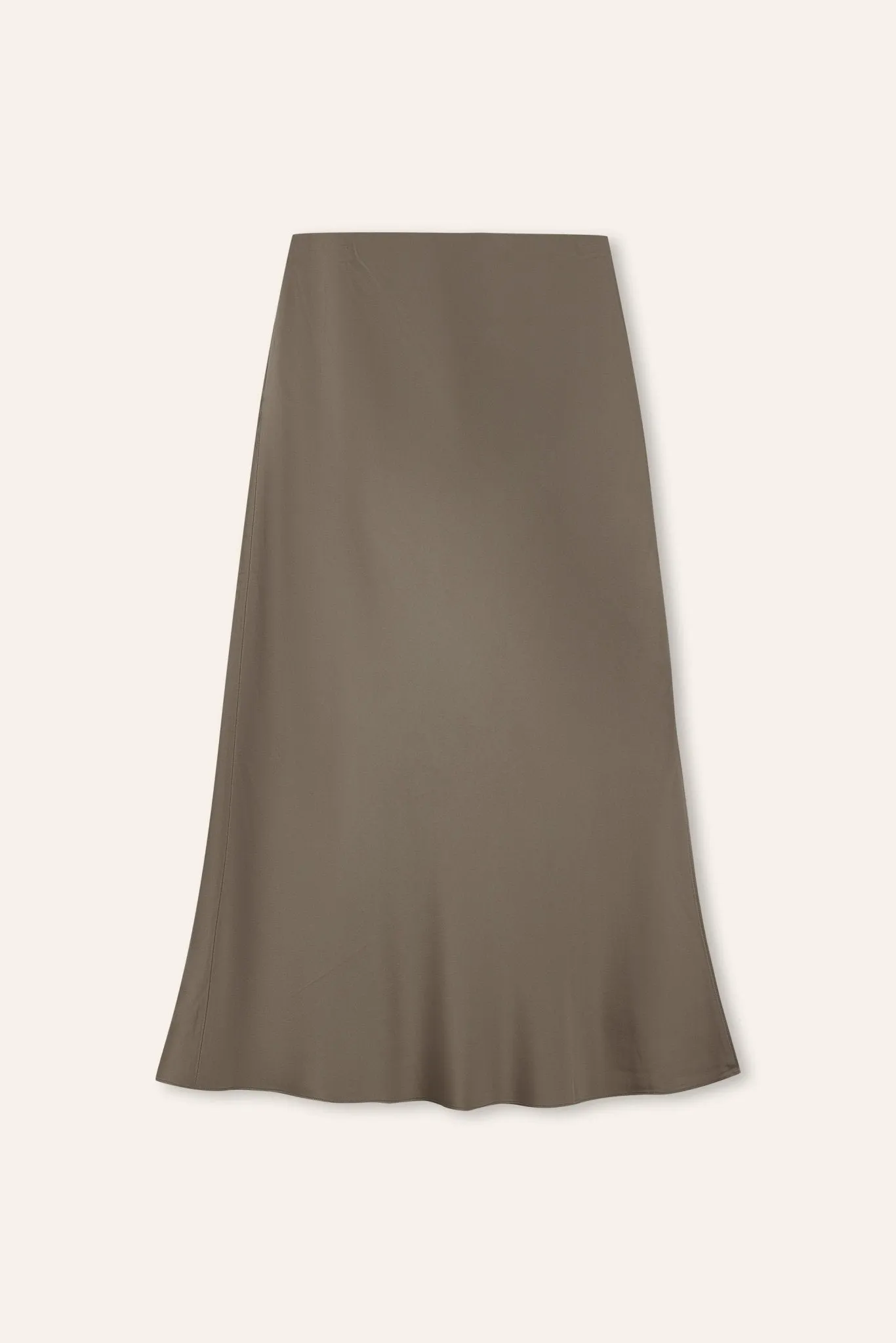 LONG GLITTER midi skirt (Ash green)