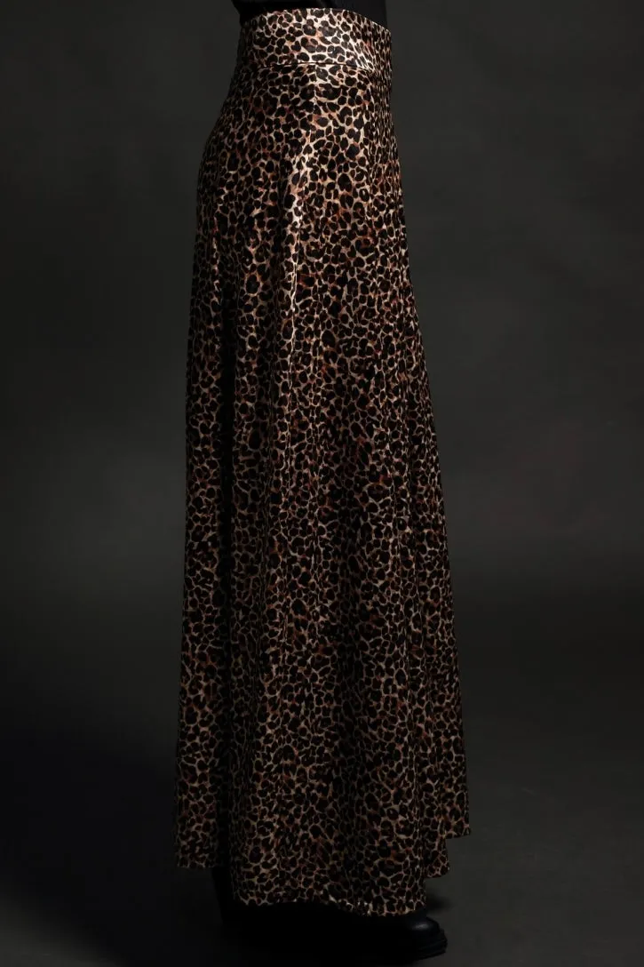 LONG SILKY SKIRT "ANIMISM" LEO