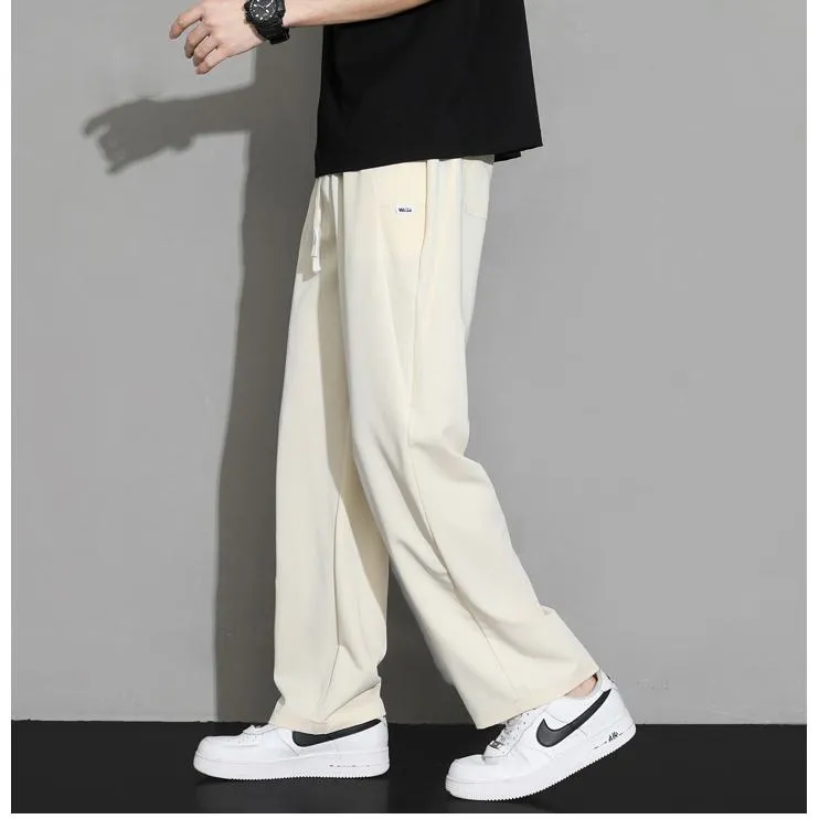 Loose Fit Beaded Embroidery Knitted Straight Leg Sweatpant