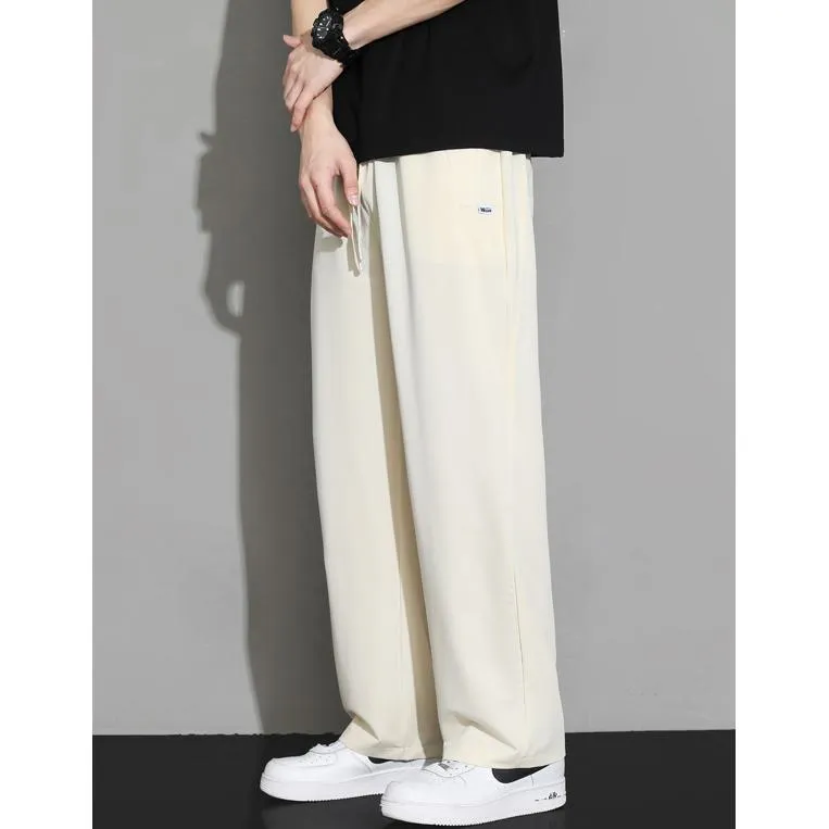 Loose Fit Beaded Embroidery Knitted Straight Leg Sweatpant