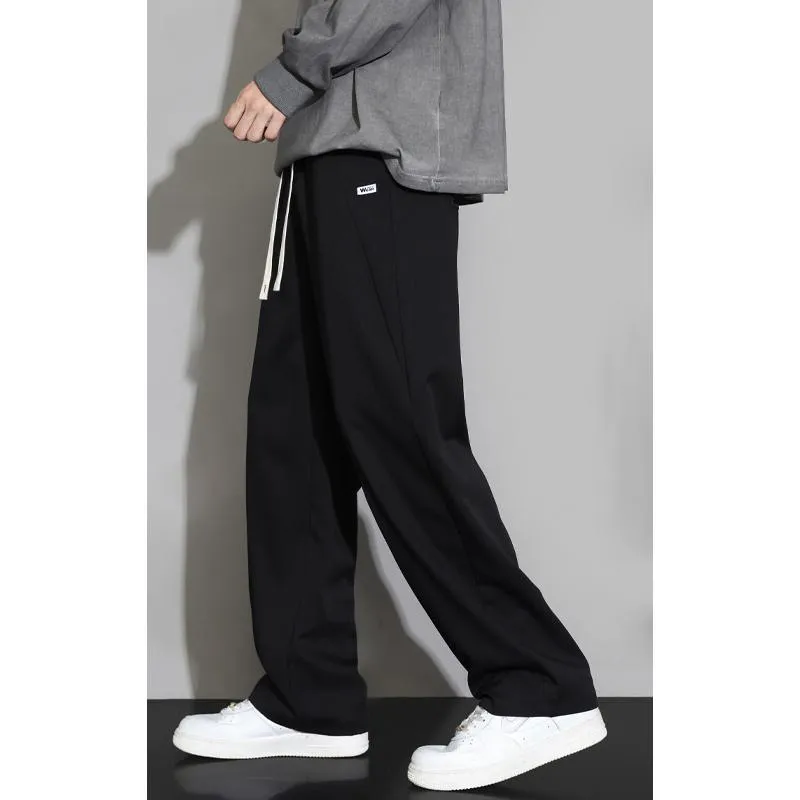 Loose Fit Beaded Embroidery Knitted Straight Leg Sweatpant