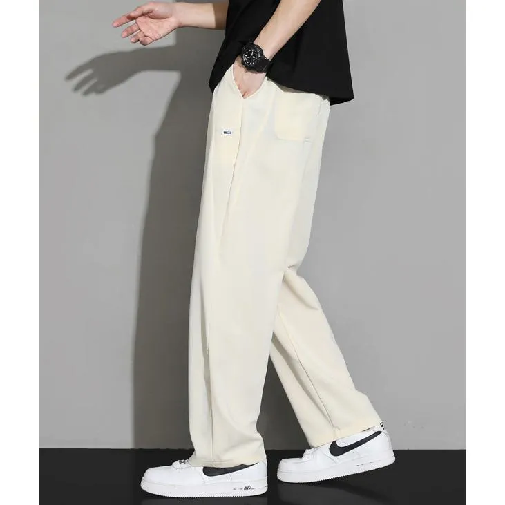 Loose Fit Beaded Embroidery Knitted Straight Leg Sweatpant