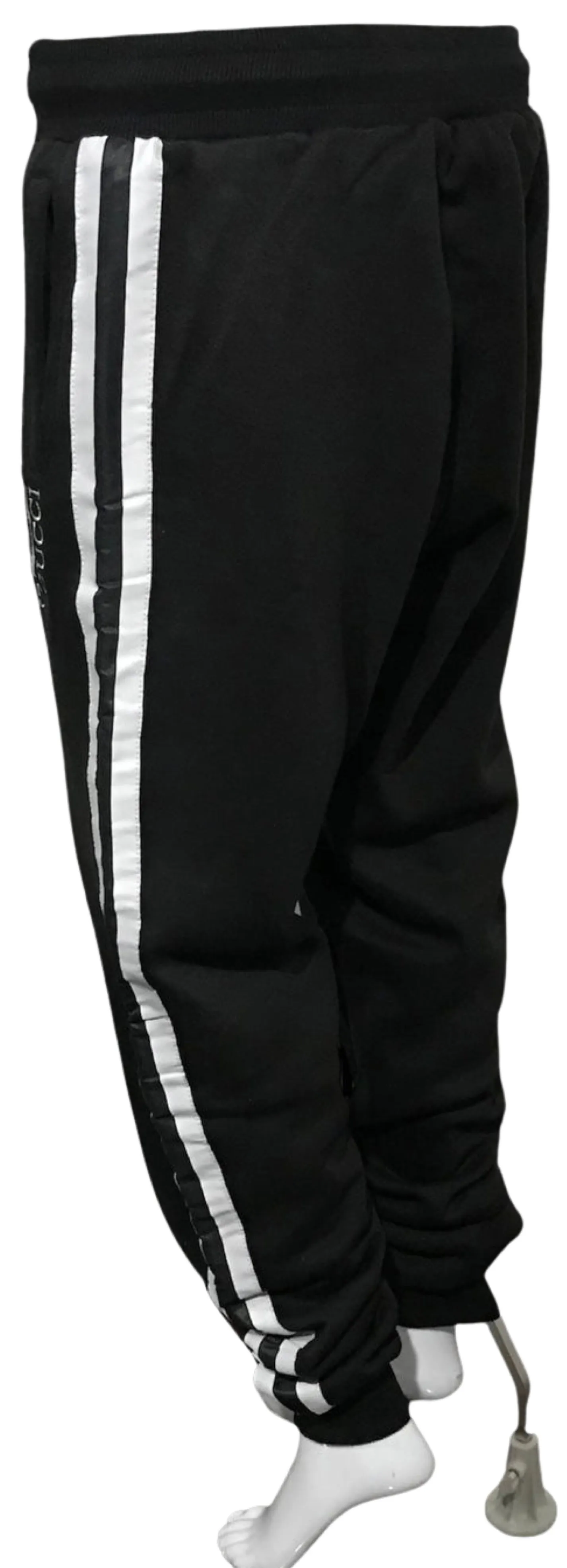 ^LUXURY^ (BLACK) ITALIAN EMBROIDERED JOGGER SWEATPANTS