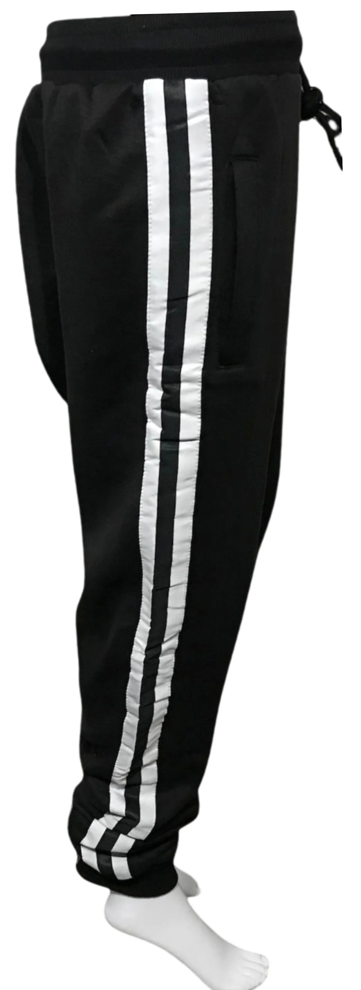 ^LUXURY^ (BLACK) ITALIAN EMBROIDERED JOGGER SWEATPANTS