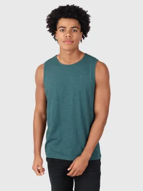 Malaku-Slub Men Singlet | Green