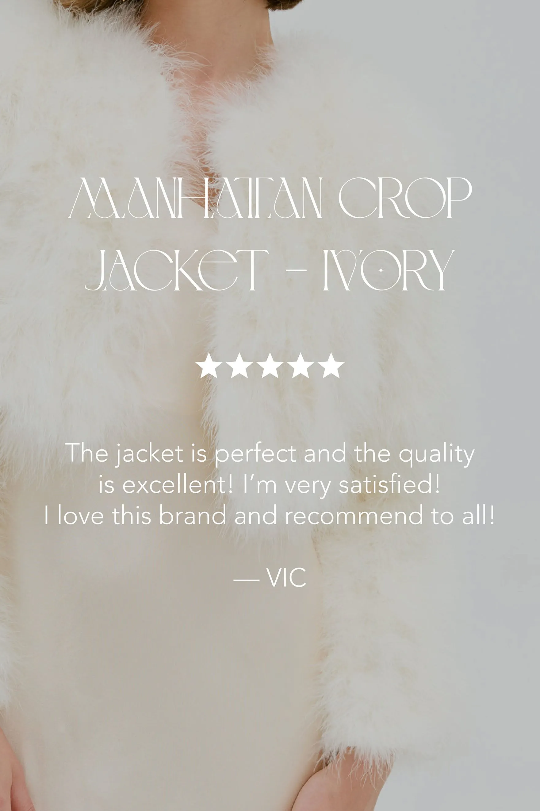 Manhattan Crop Jacket - Ivory