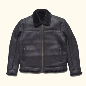 MAVERICK LEATHER BOMBER JACKET