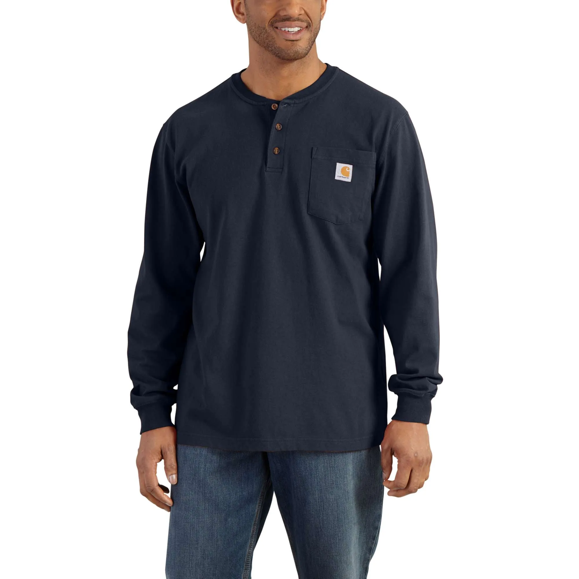 Men's Henley Long Sleeve T-Shirt K128