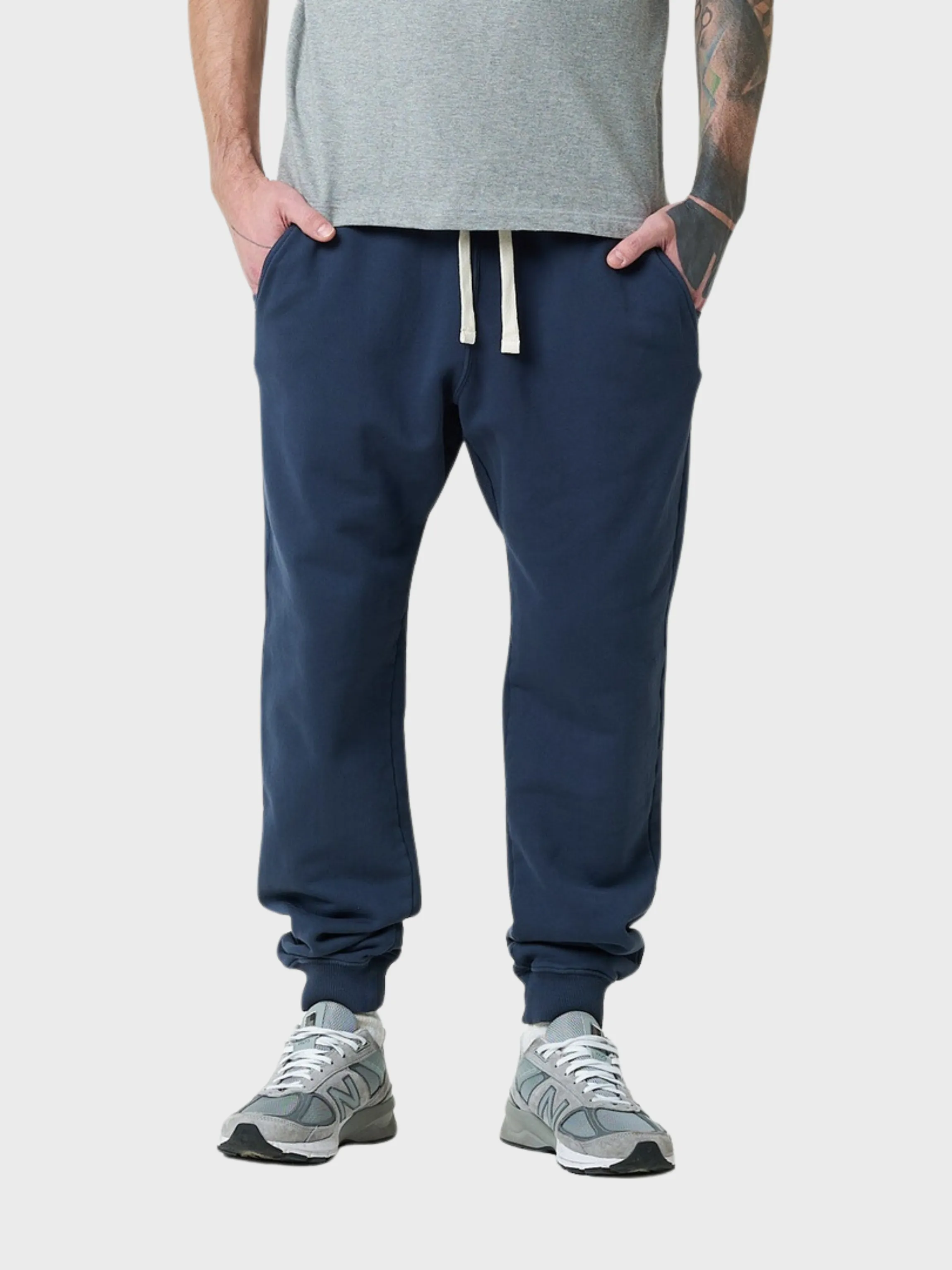 Merz Sweatpants 13 Oz Relaxed Fit Denim Blue