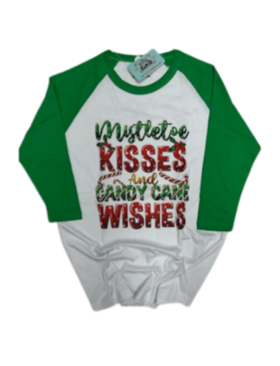 Mistletoe Kisses and Candy Cane Wishes Tee HV179