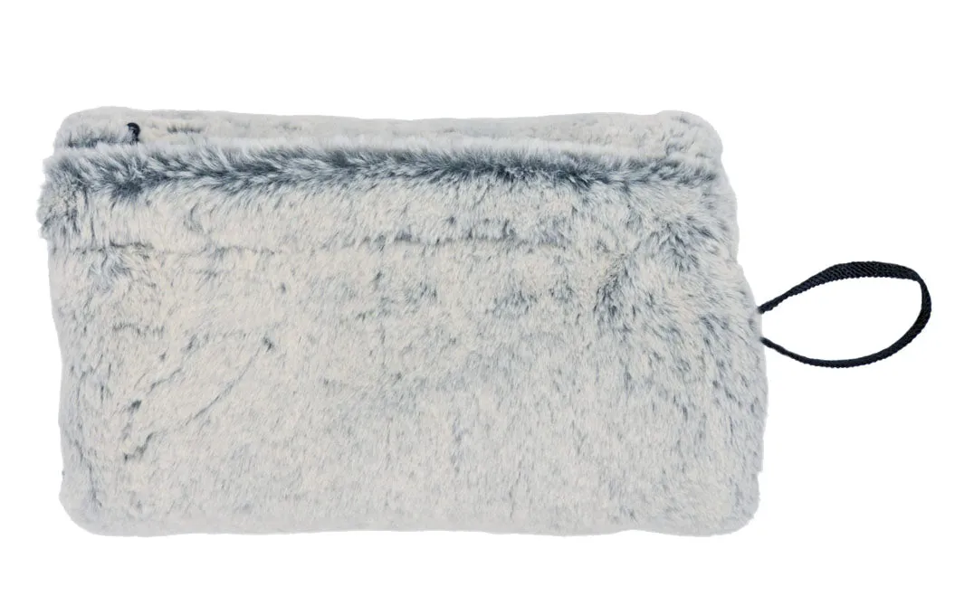 Muff, Reversible less pockets - Frosted Juniper Faux Fur - Sold Out!