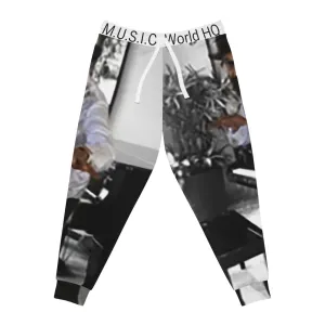 M.U.S.I.C. World HQ  Album Cover Series Athletic Joggers (AOP)