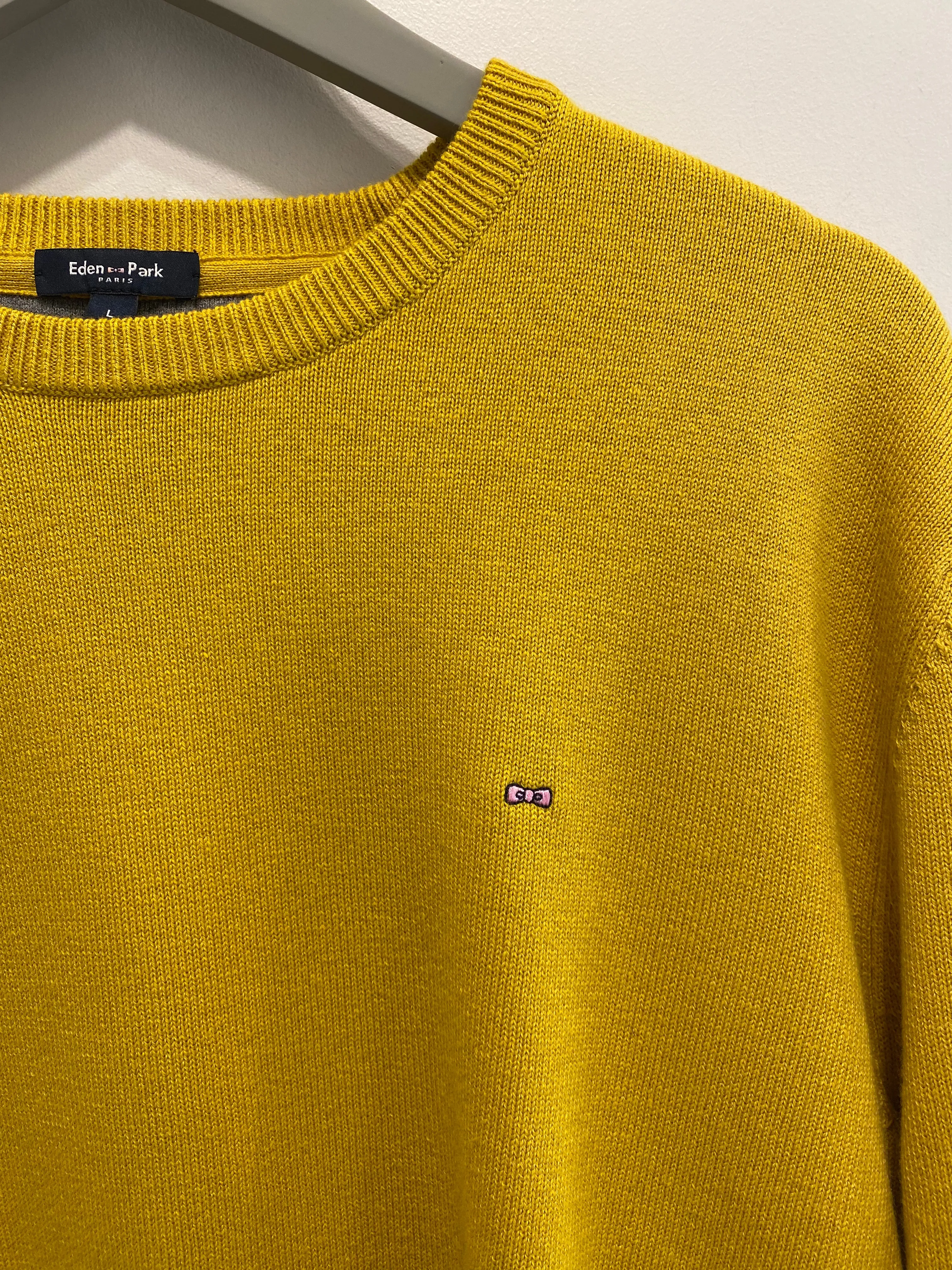 Mustard Plain Knit Sweater